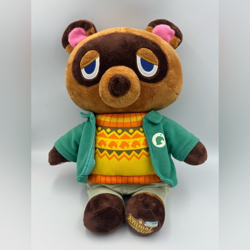 Build A Bear Tom Nook Animal Crossing New Horizons 18" Plush Nintendo BABW